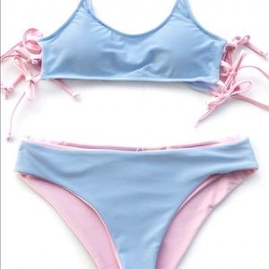NWT CUPSHE reversible bikini set size m